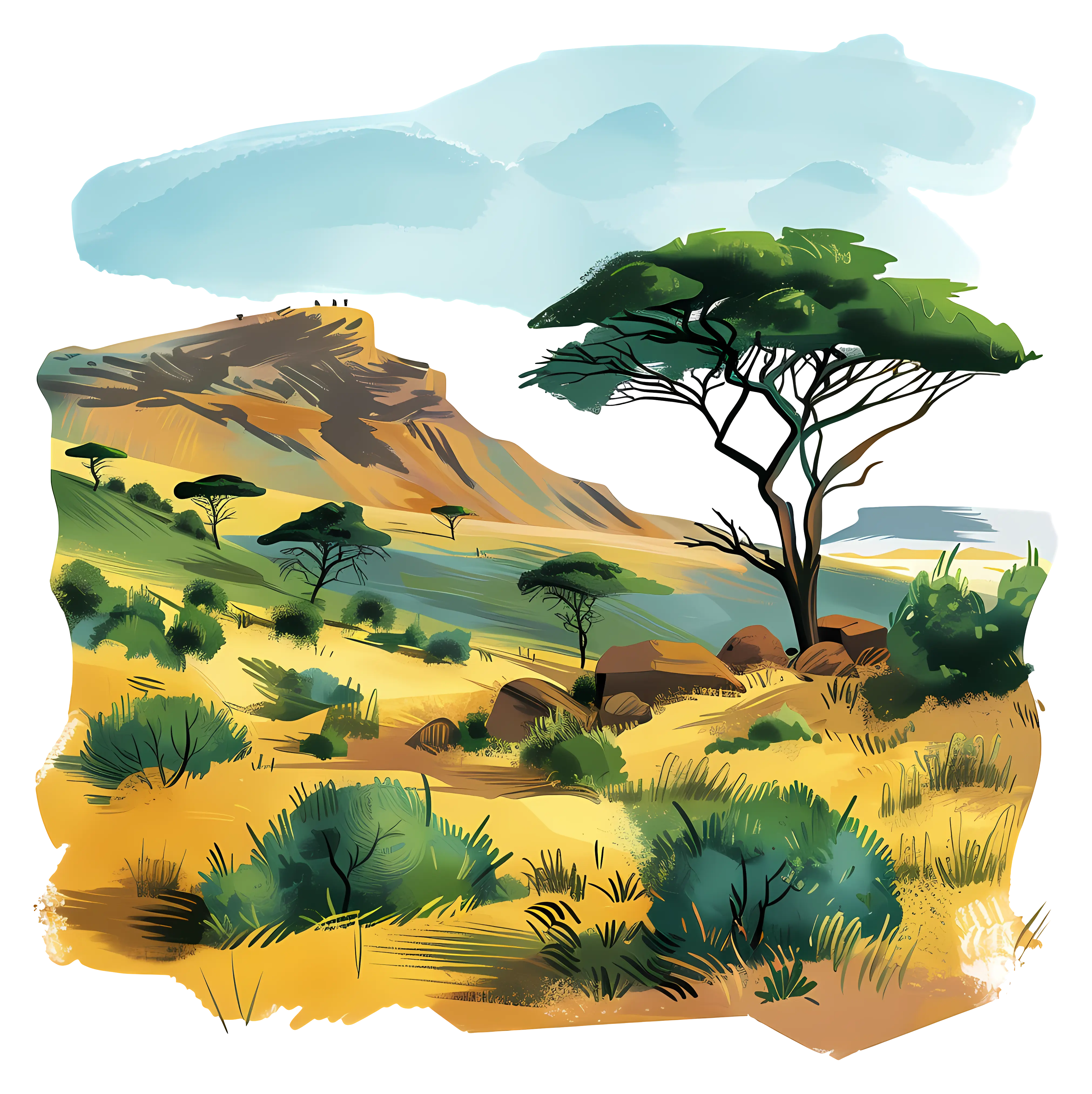 Scenic Savanna Landscape