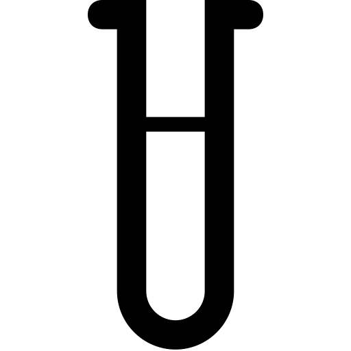 Black Test Tube Icon