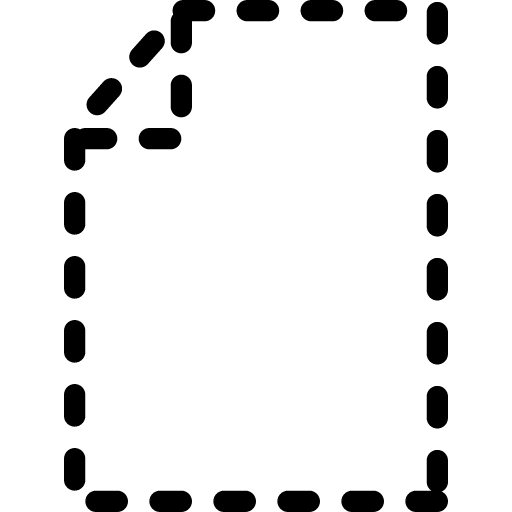 Dashed Page Icon Representation