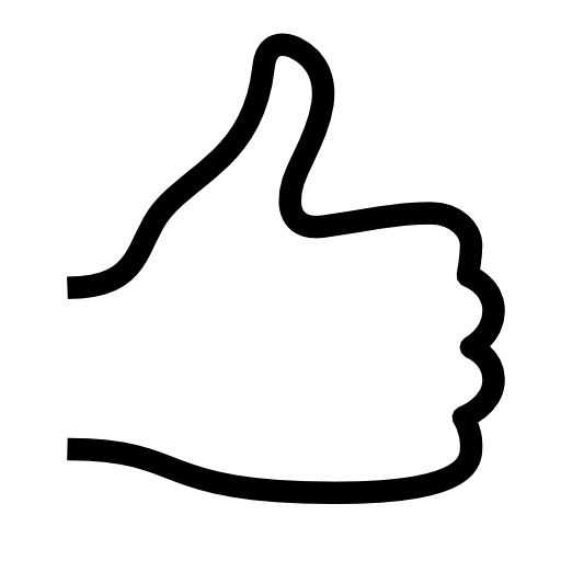 Thumbs Up Approval Sign Icon