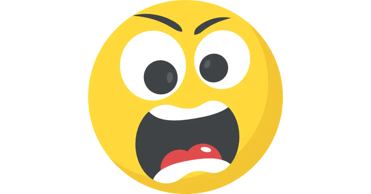 Angry Emoji Cartoon Expression