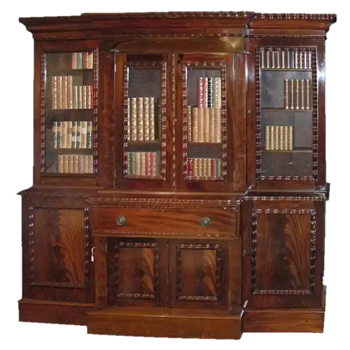 Antique Wooden Bookshelf