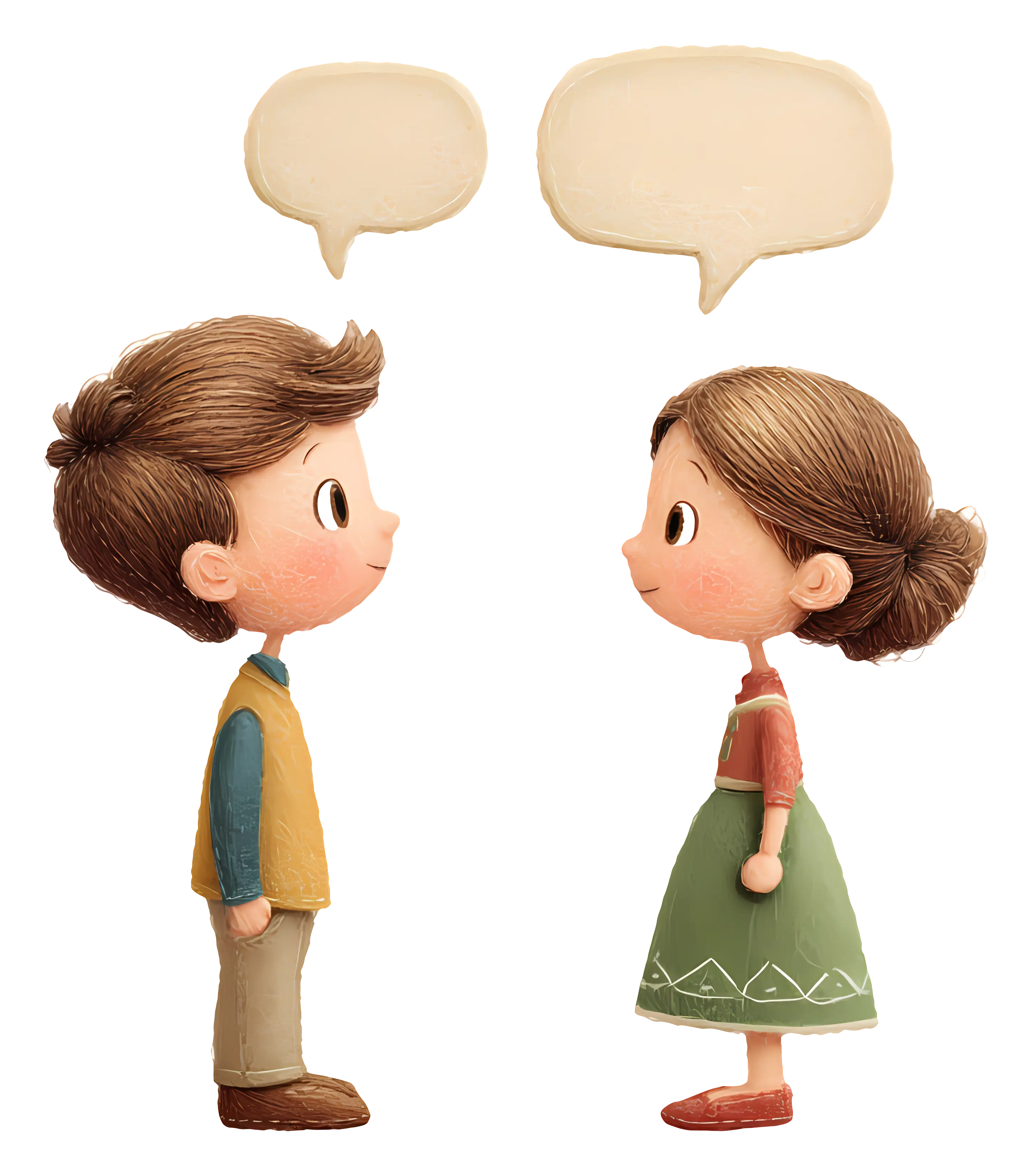 Talking Kids with Speech Bubbles