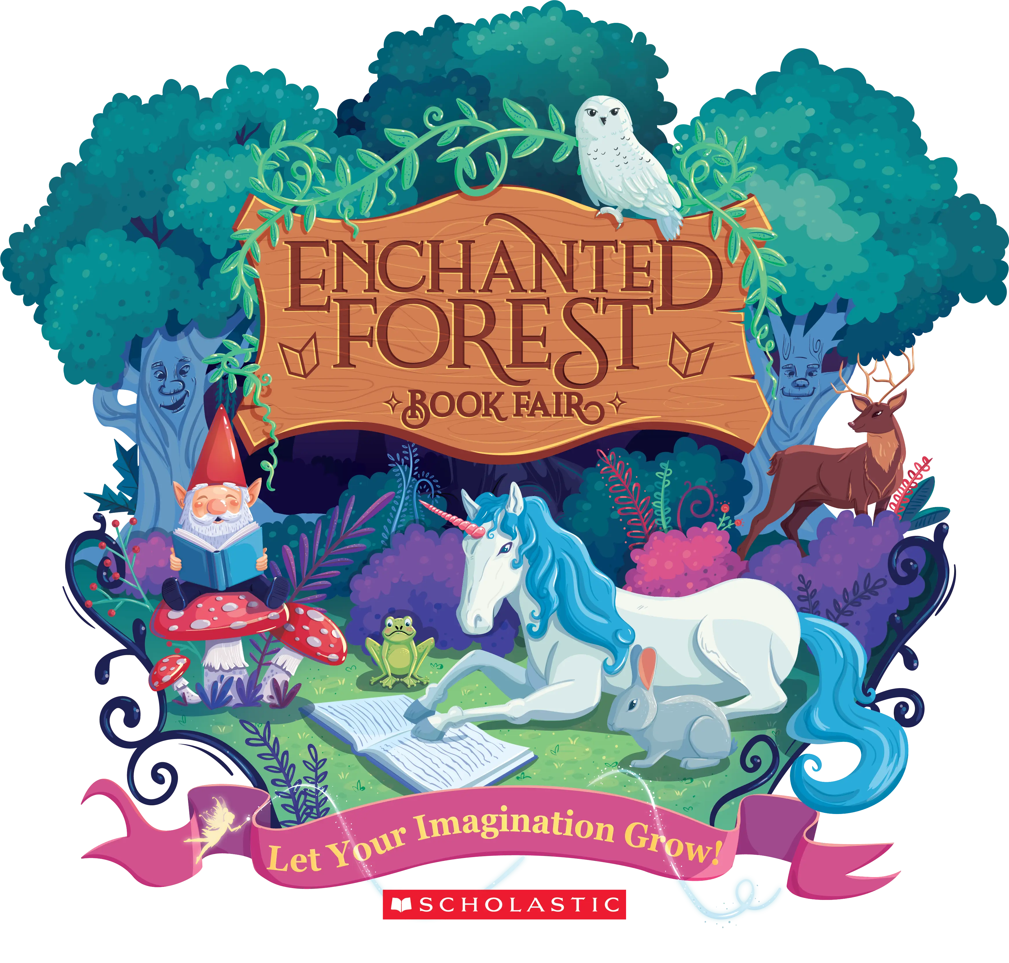 Enchanted Forest Book Fair Poster