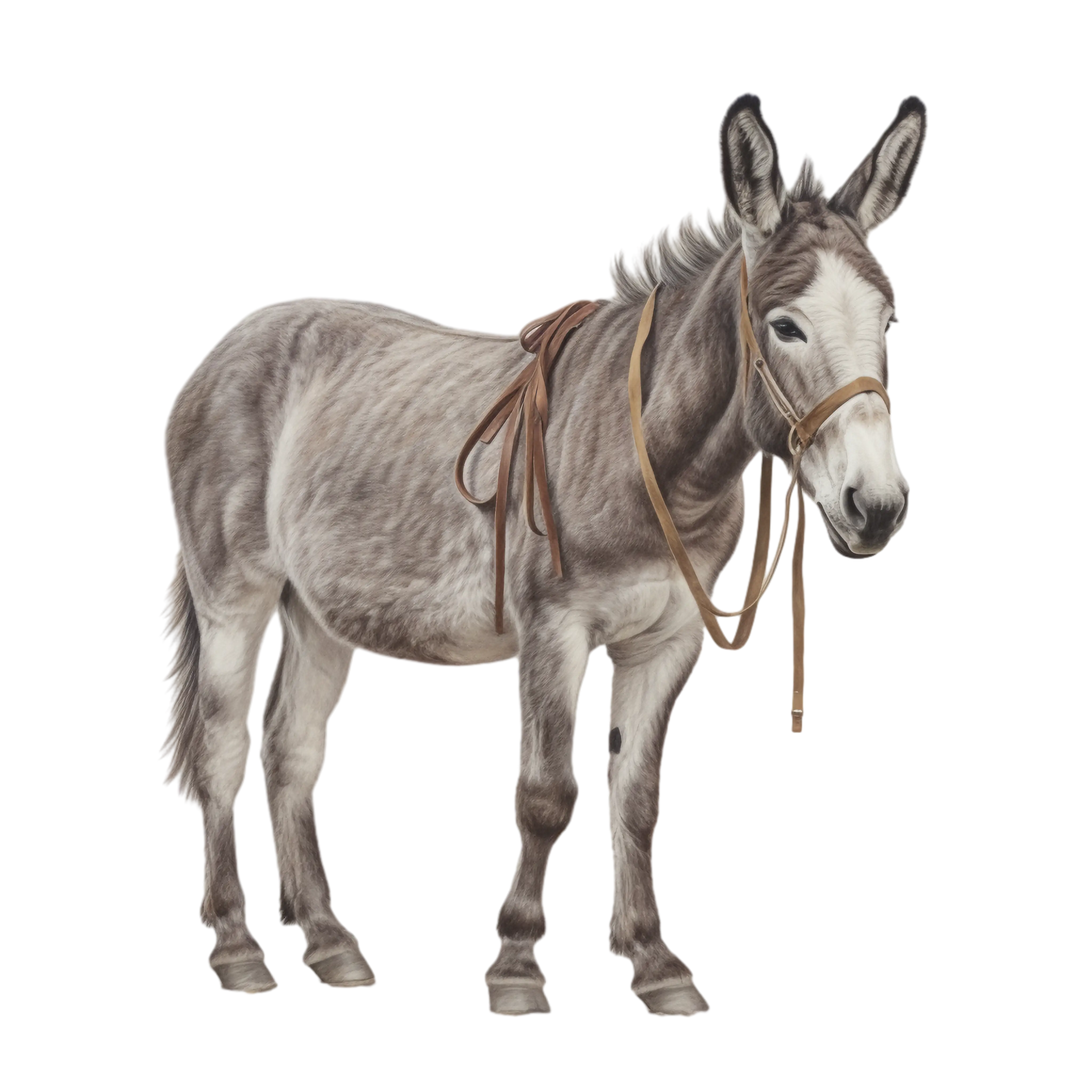 Realistic Donkey Illustration