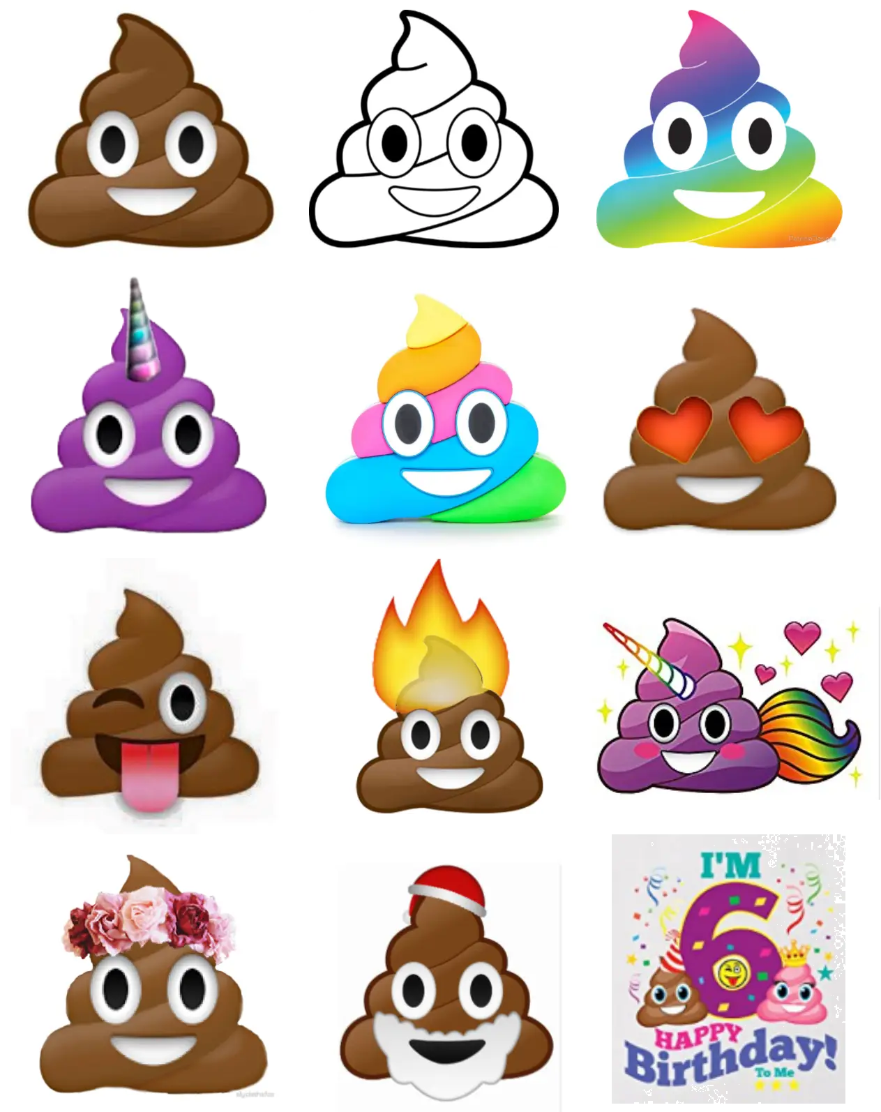 Poop Emojis Collection