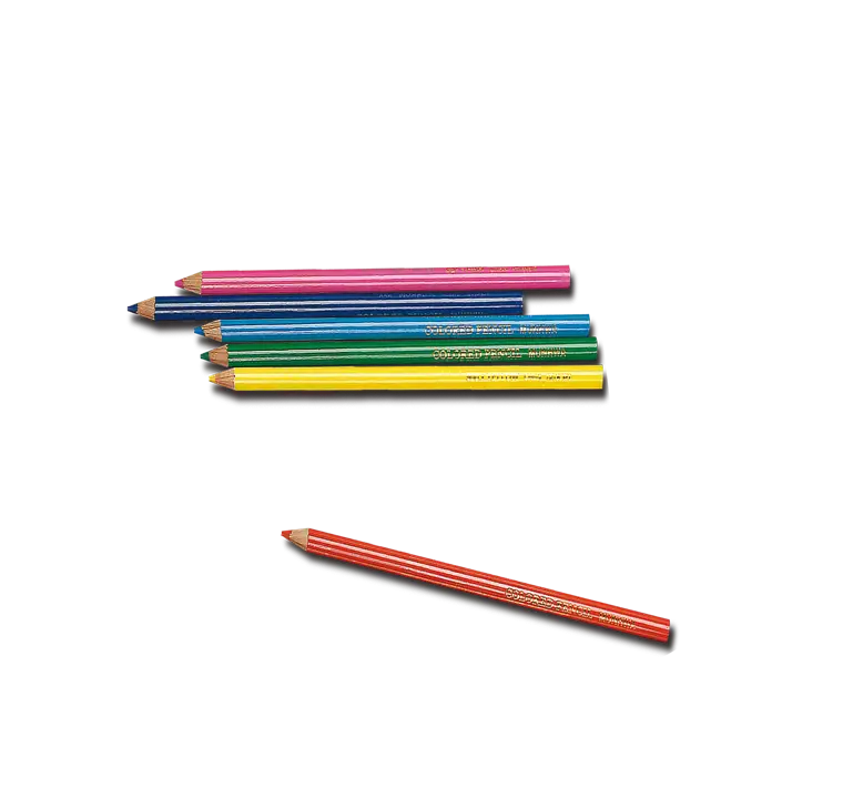 Set of Colorful Pencils for Drawing and Art