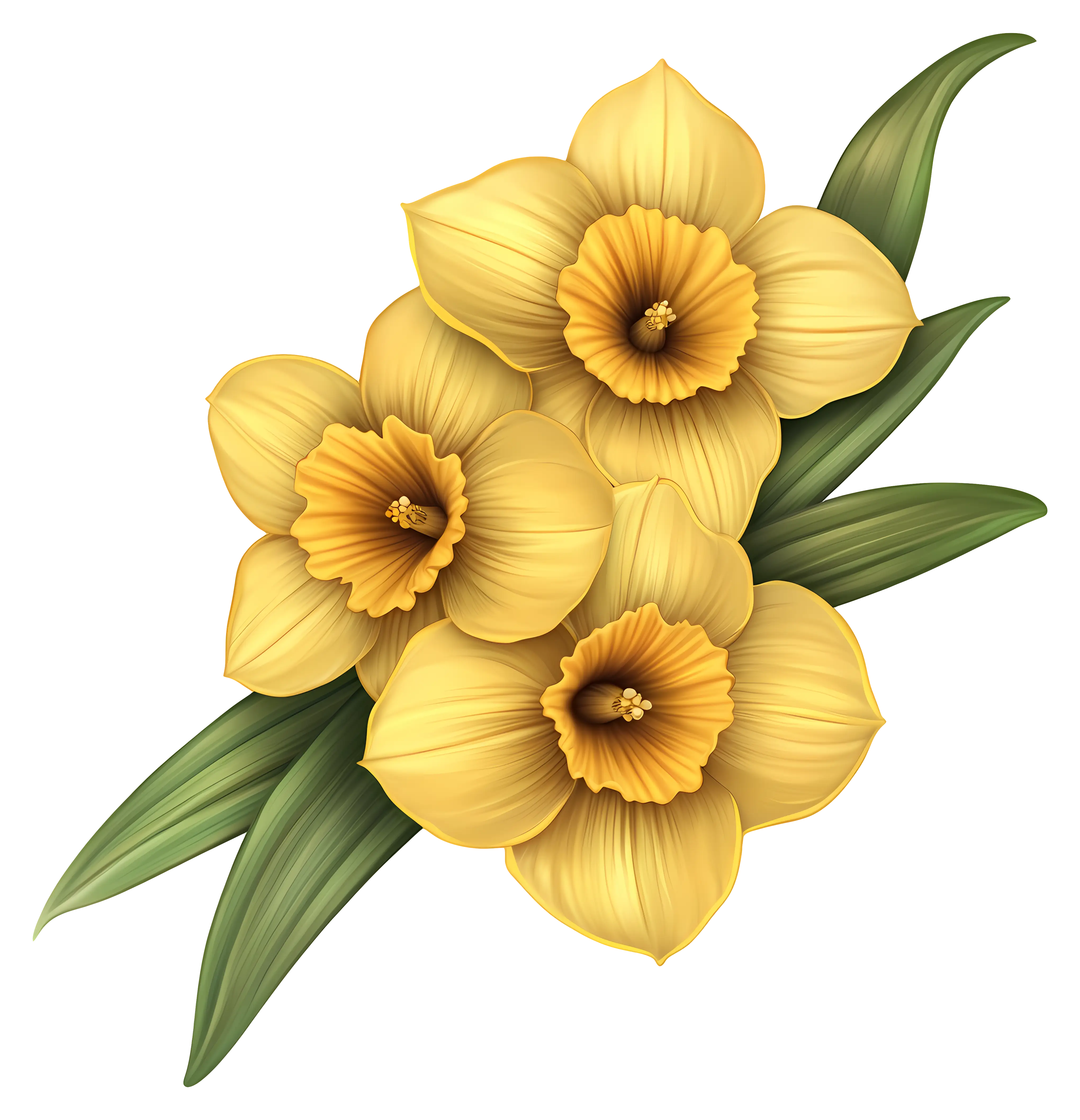 Yellow Daffodil Flowers