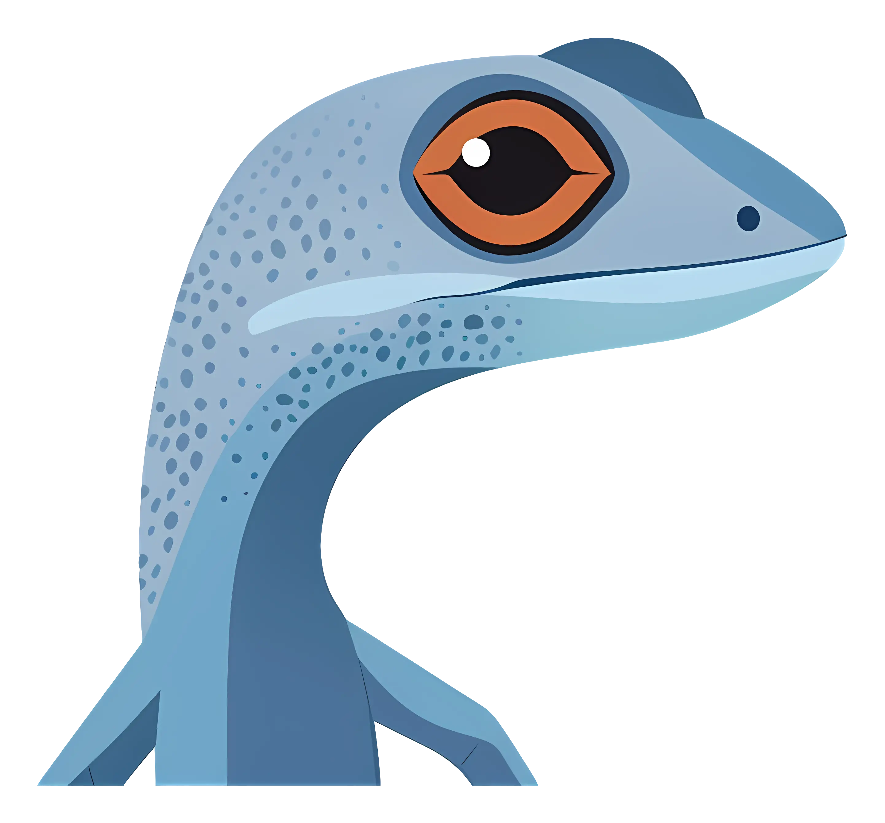 Blue Lizard Illustration