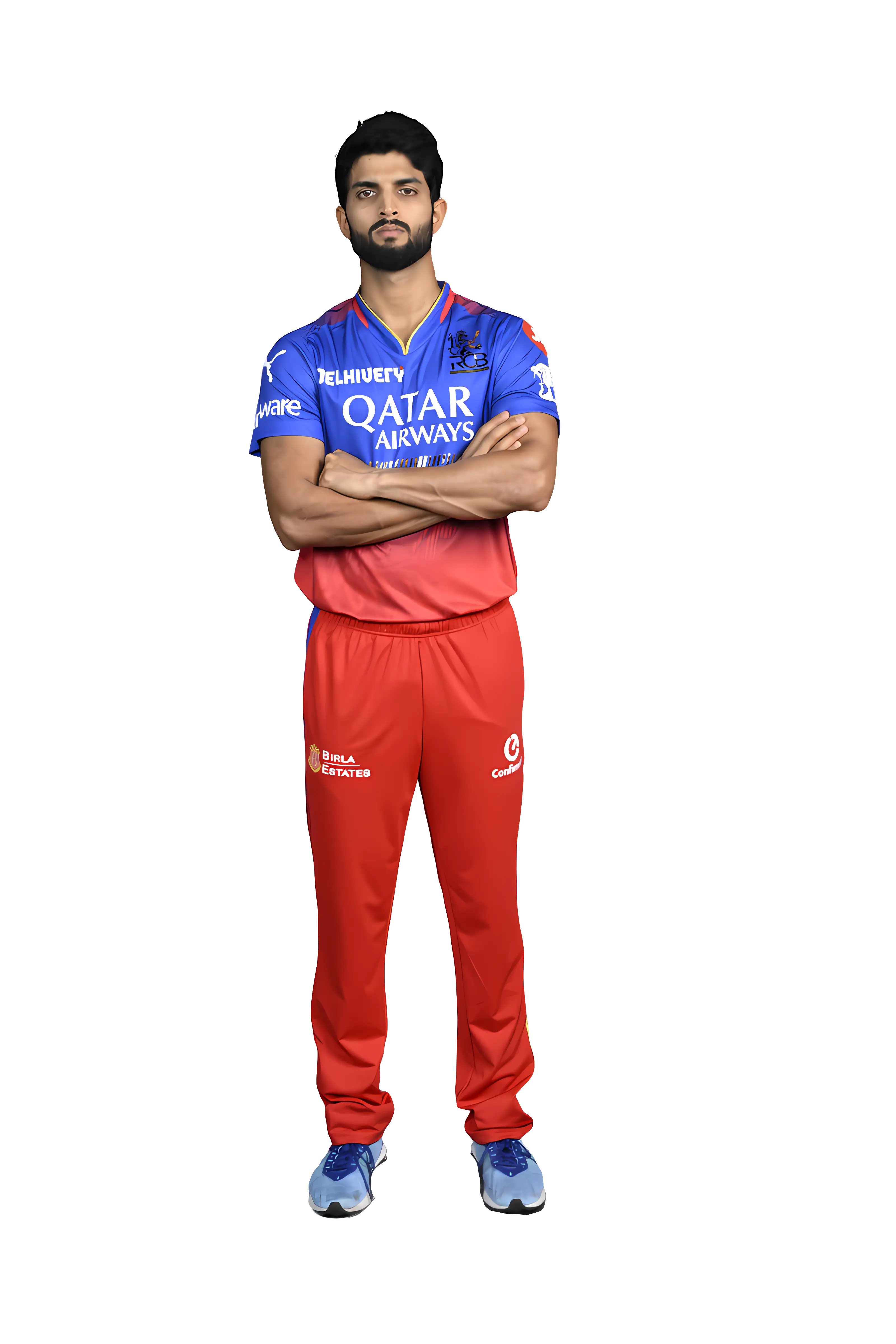 Cricket Player in Sports Uniform