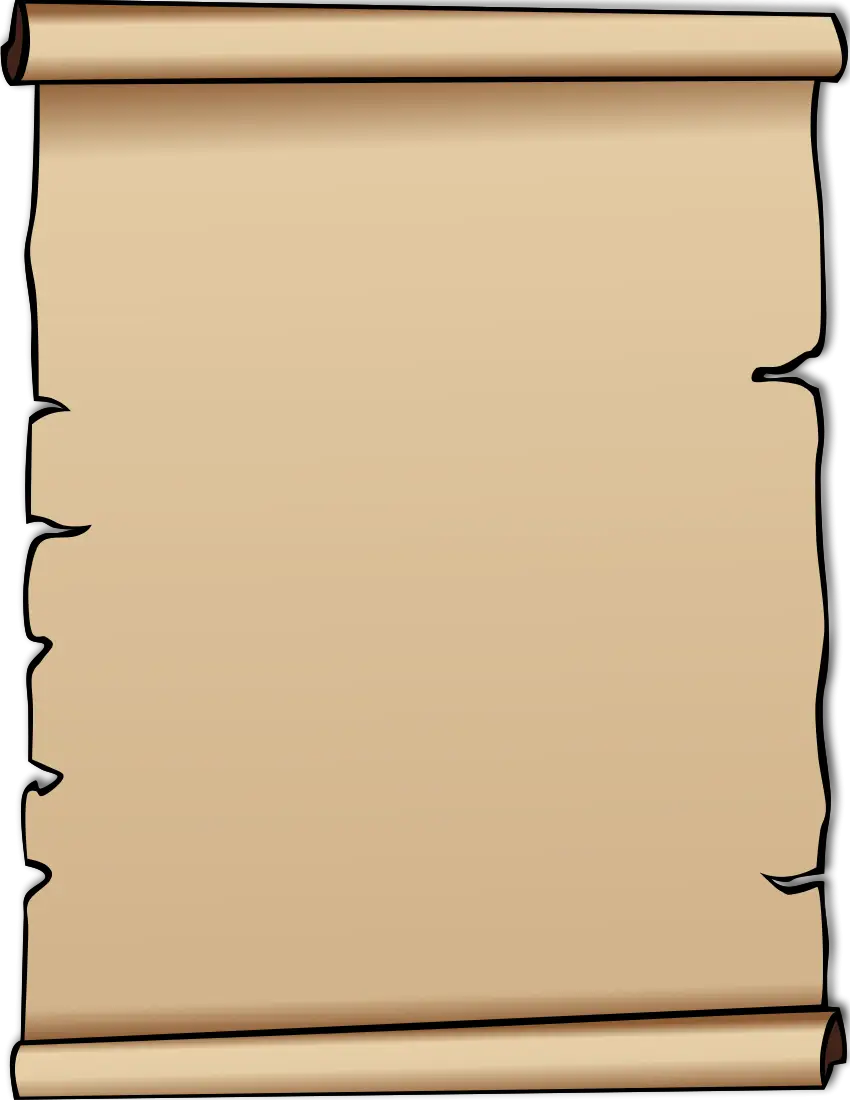 Blank Parchment Scroll for Vintage Design