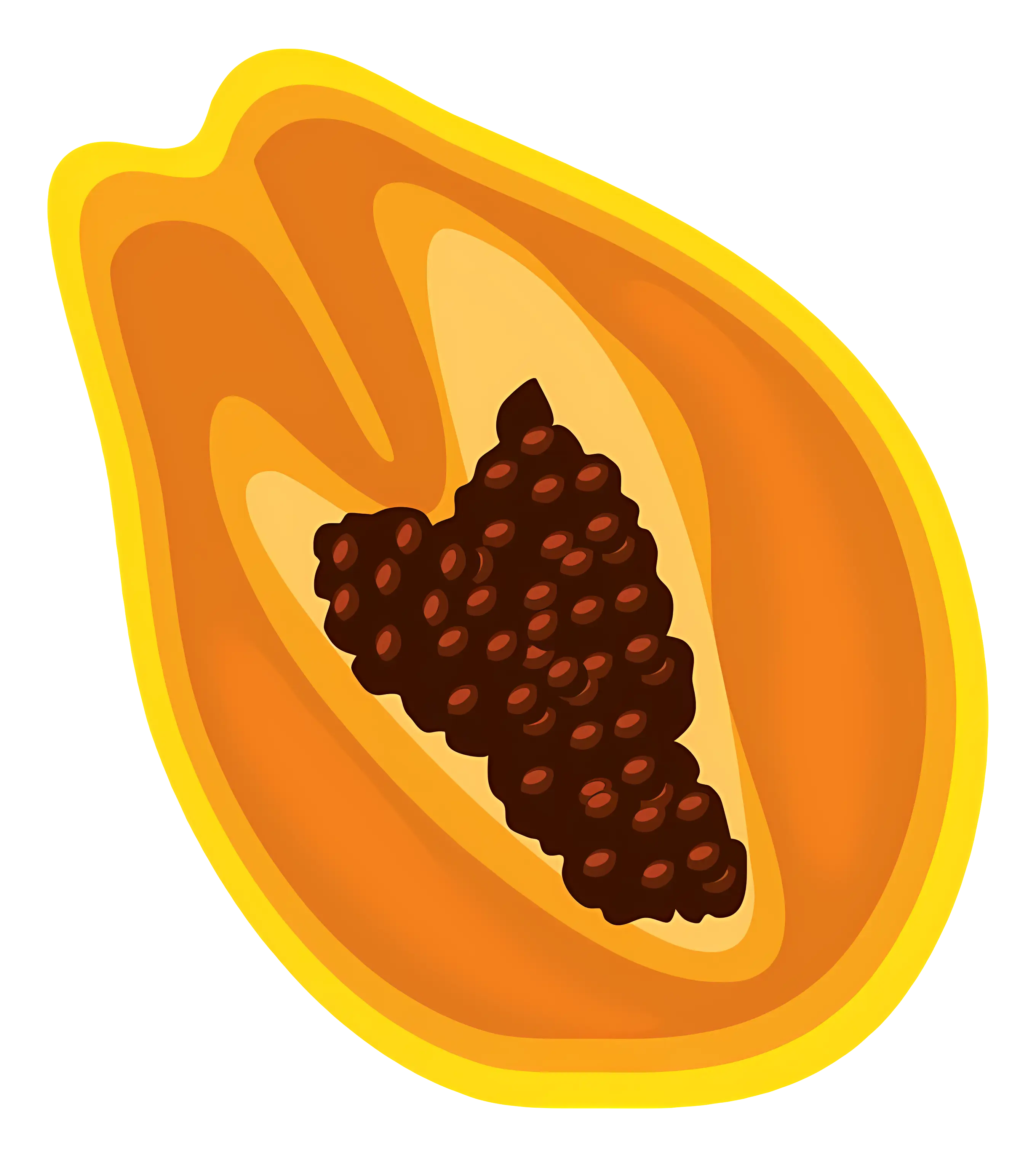 Juicy Papaya with Seeds
