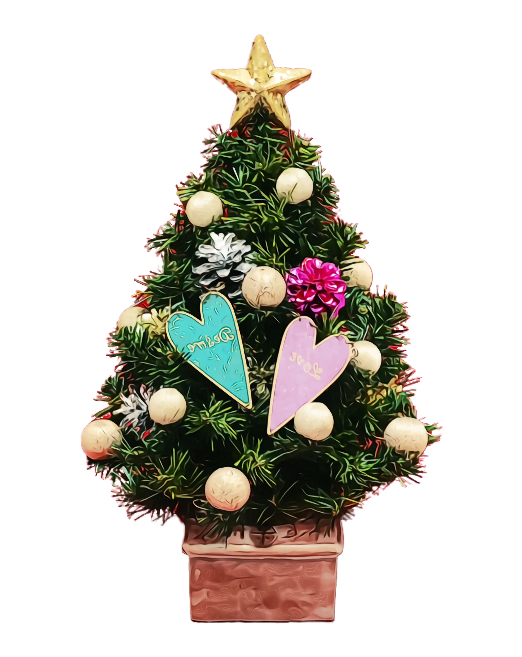 Decorative Christmas Tree with Ornaments
