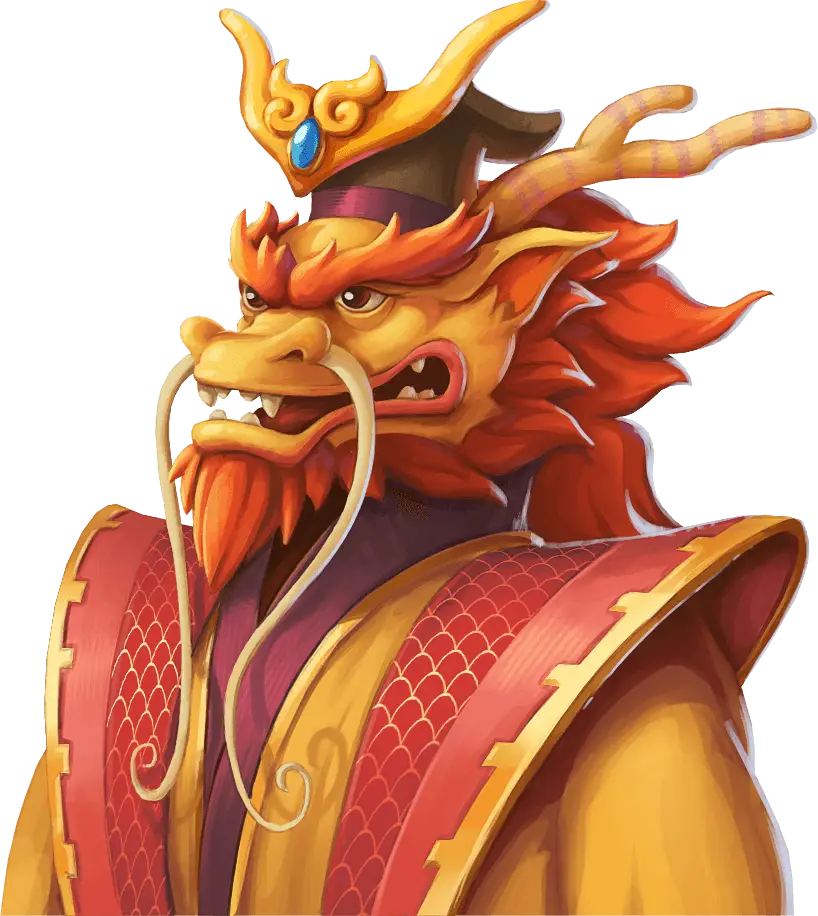 Mythical Red Dragon Character