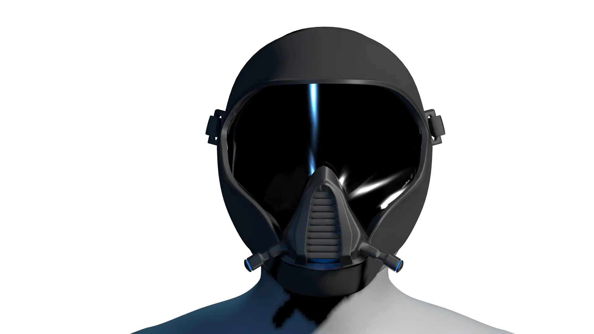 Black Helmet with Mask