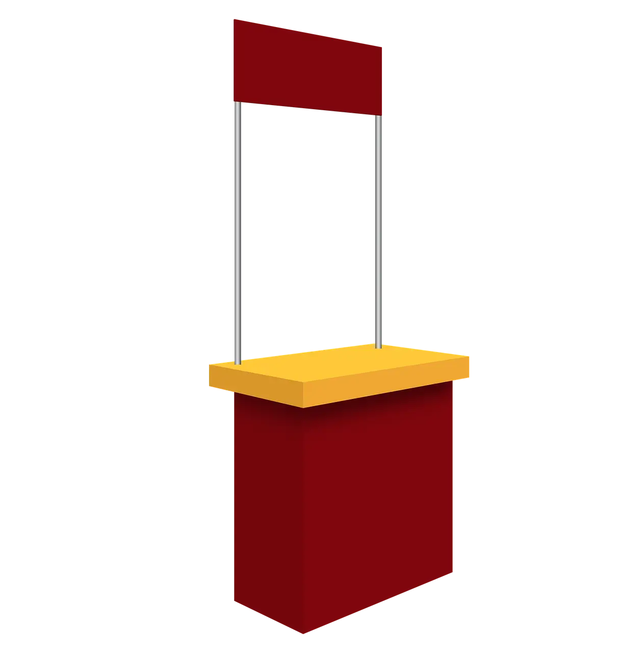 Red and Yellow Booth