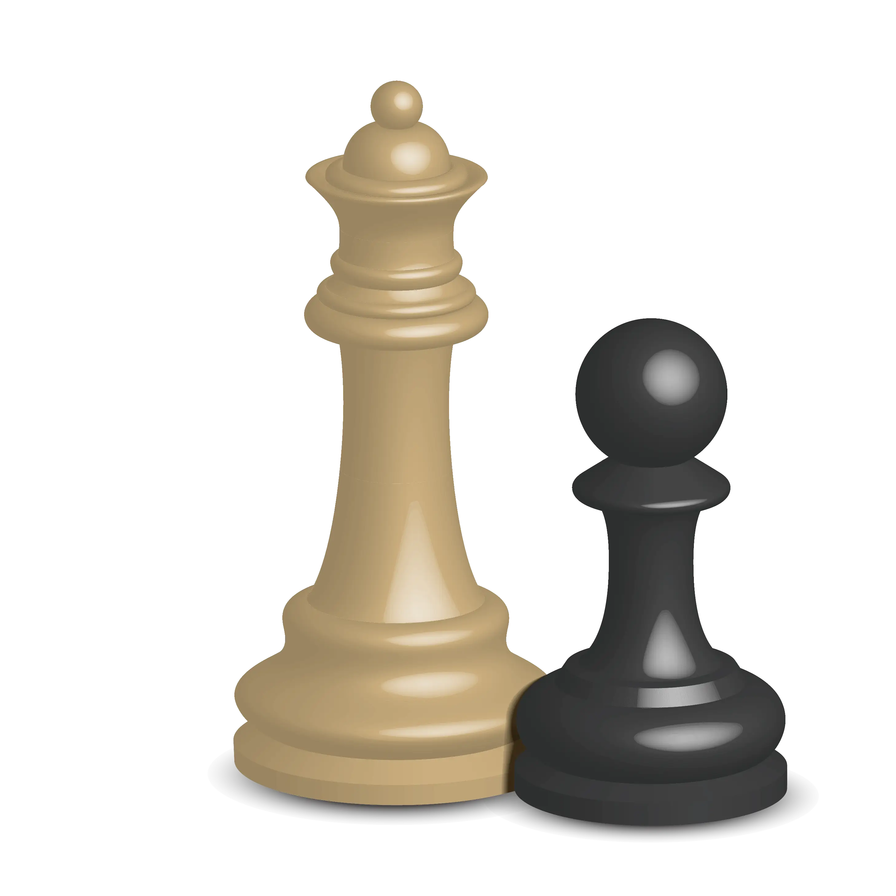Chess Pieces King and Pawn for Strategy Games