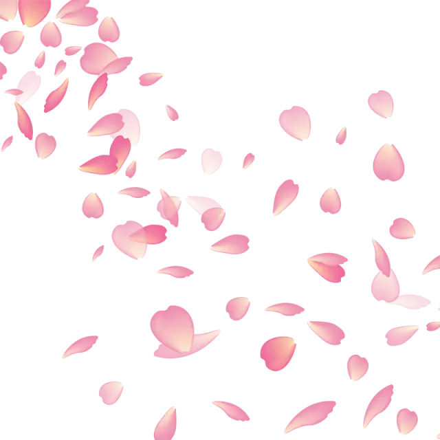 Flowing Pink Petals of Spring