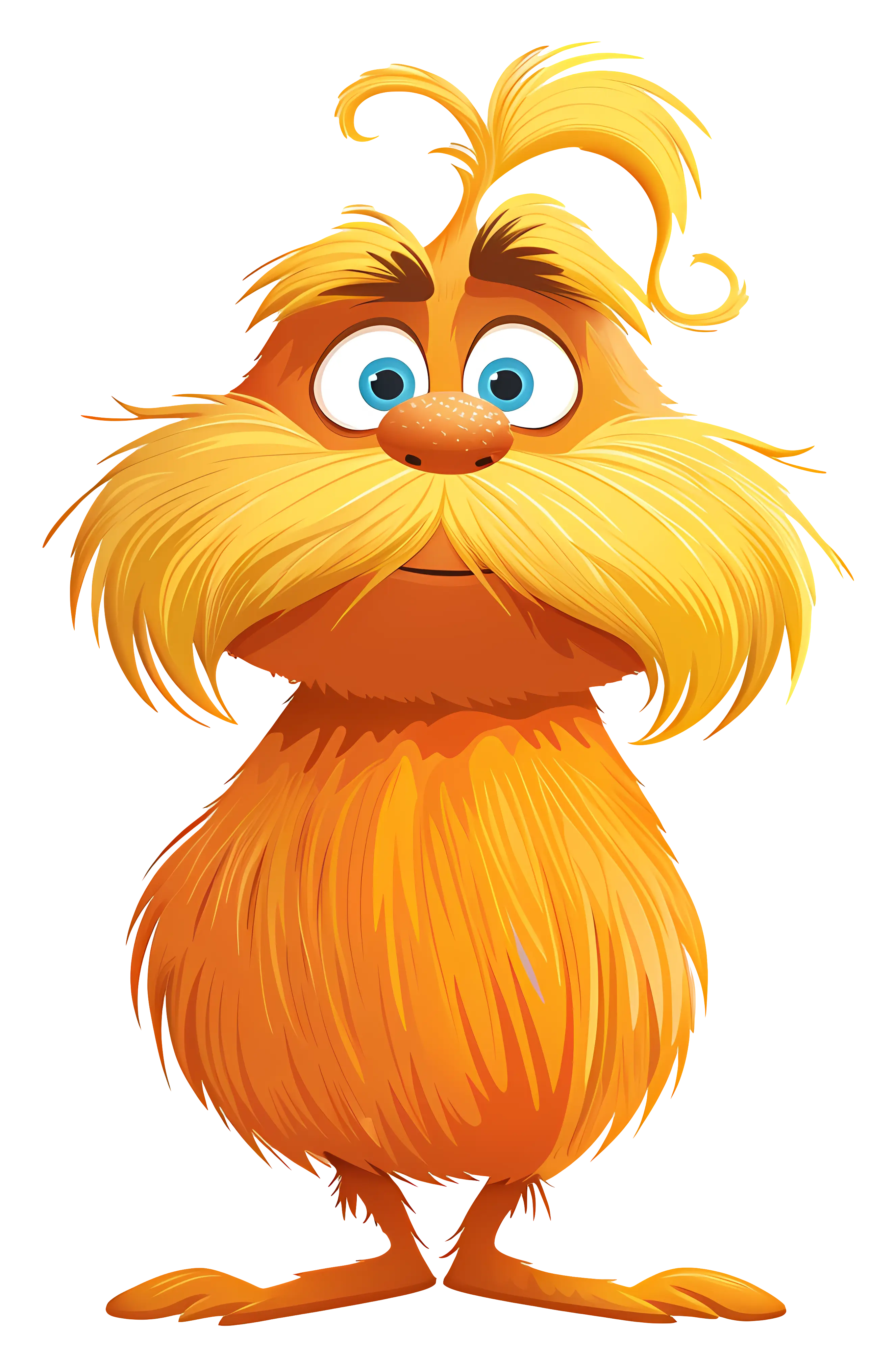 Orange Furry Cartoon Character