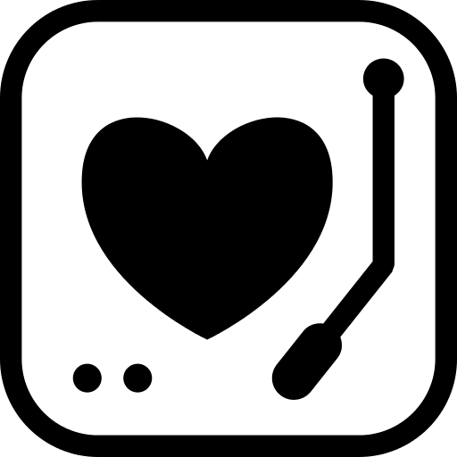 Heart with Headset Icon