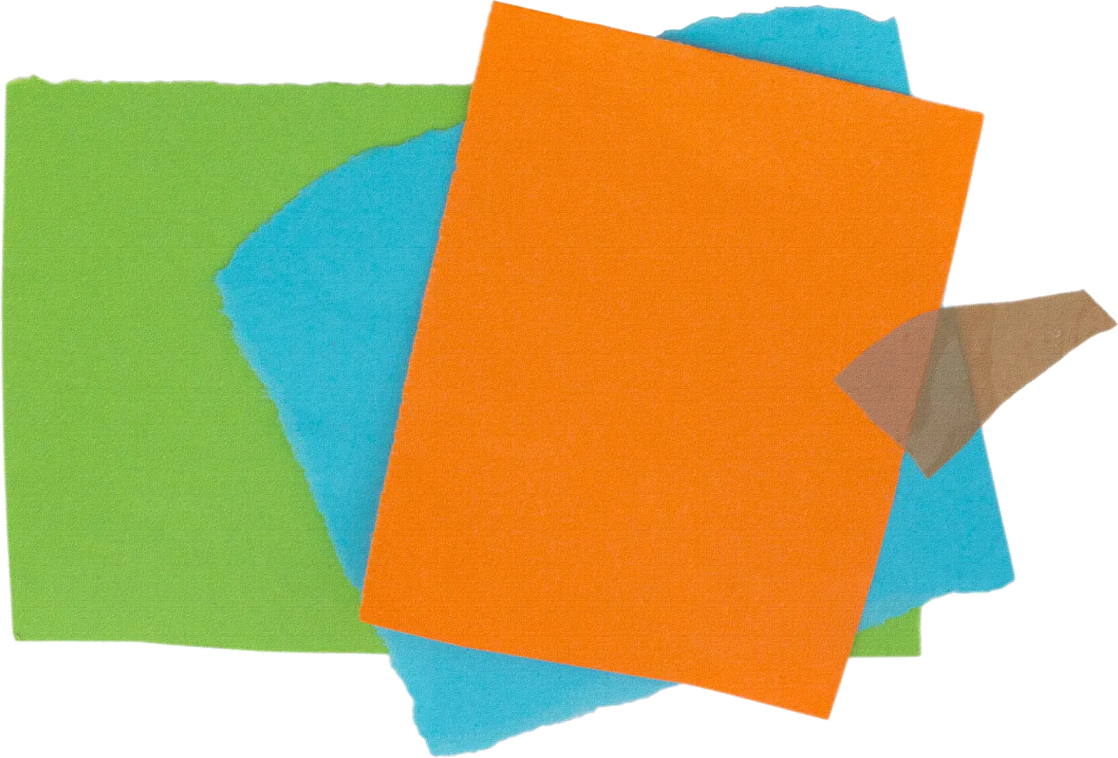 Colorful Torn Paper Pieces