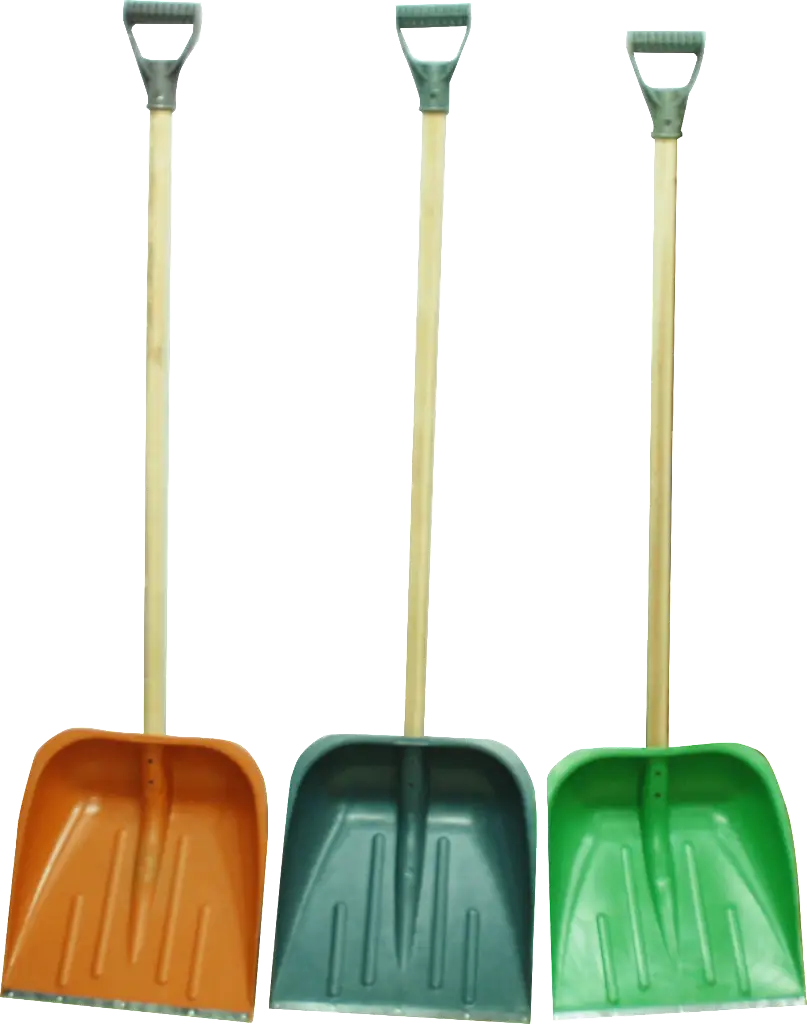 Set of Colorful Snow Shovels