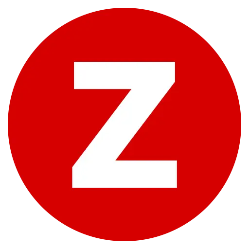 Red Circular Logo with White Z
