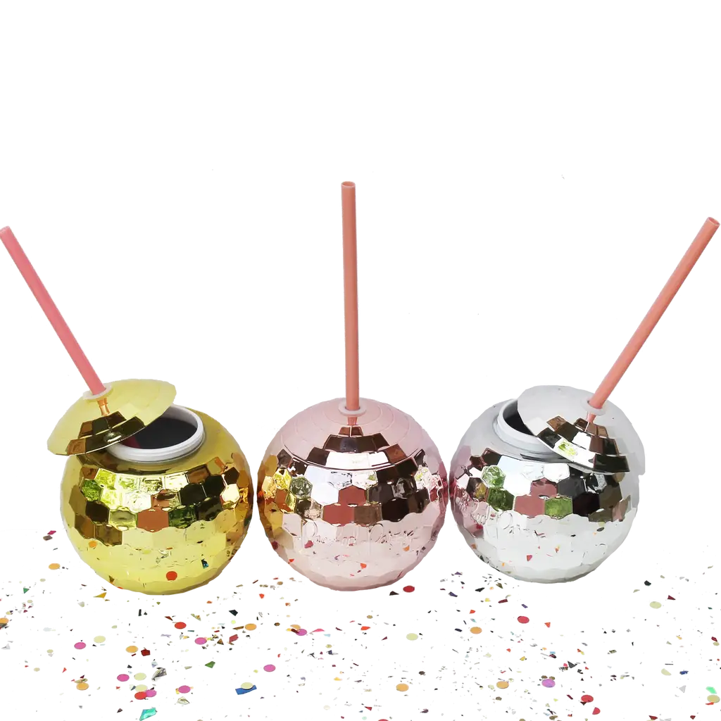 Colorful Disco Ball Cups
