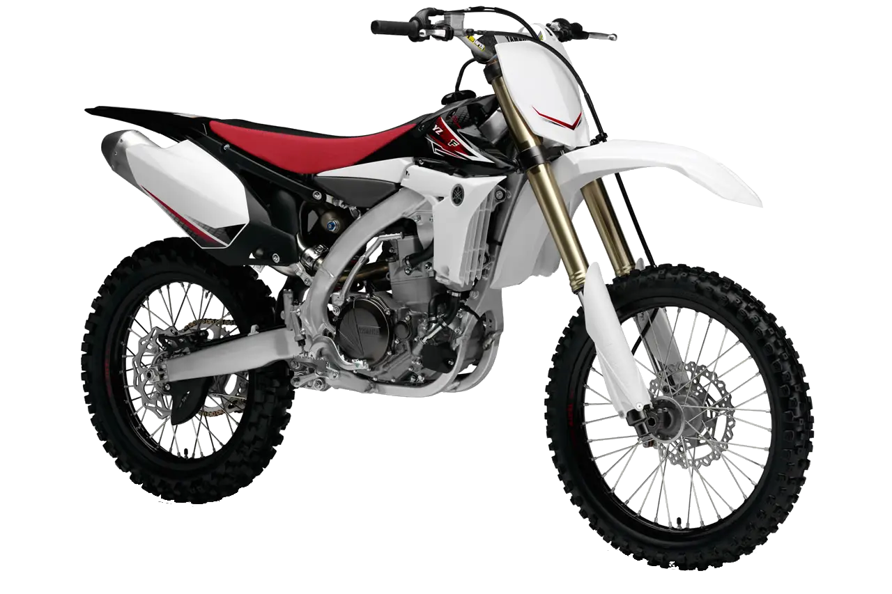 Motocross Bike in White and Red