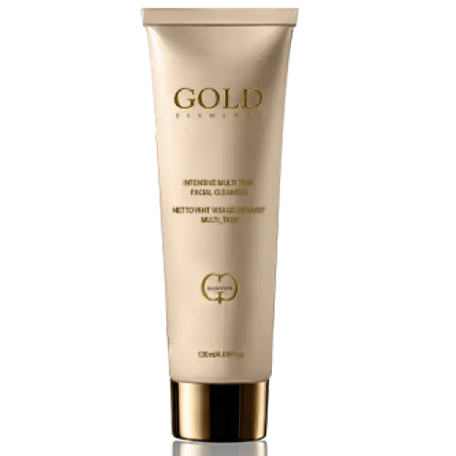 Gold Cosmetic Tube in Elegant Packaging Style