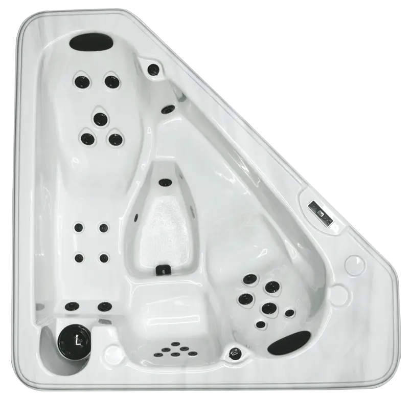 White Jacuzzi Hot Tub for Relaxation