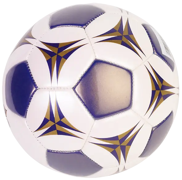 Classic White Soccer Ball with Design