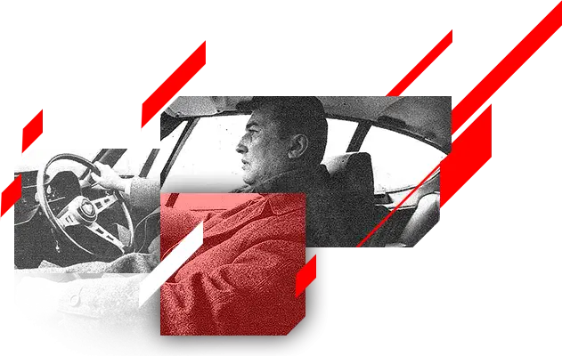 Man Driving a Car