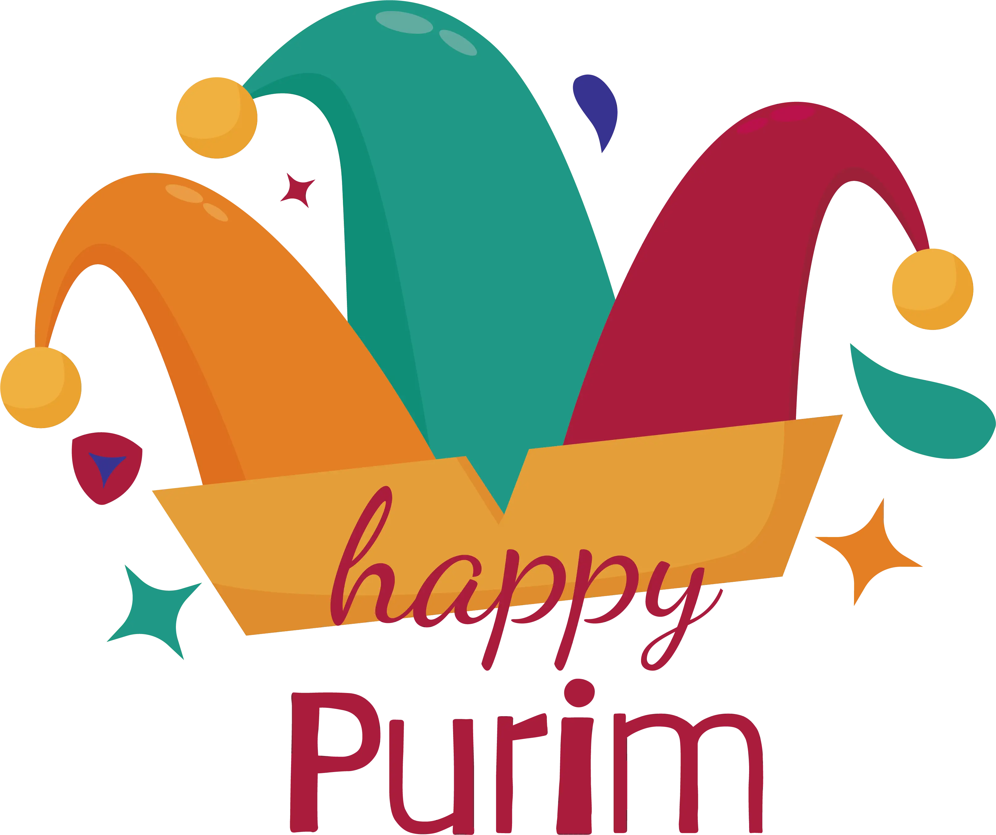 Colorful Jester Hat for Purim Celebration