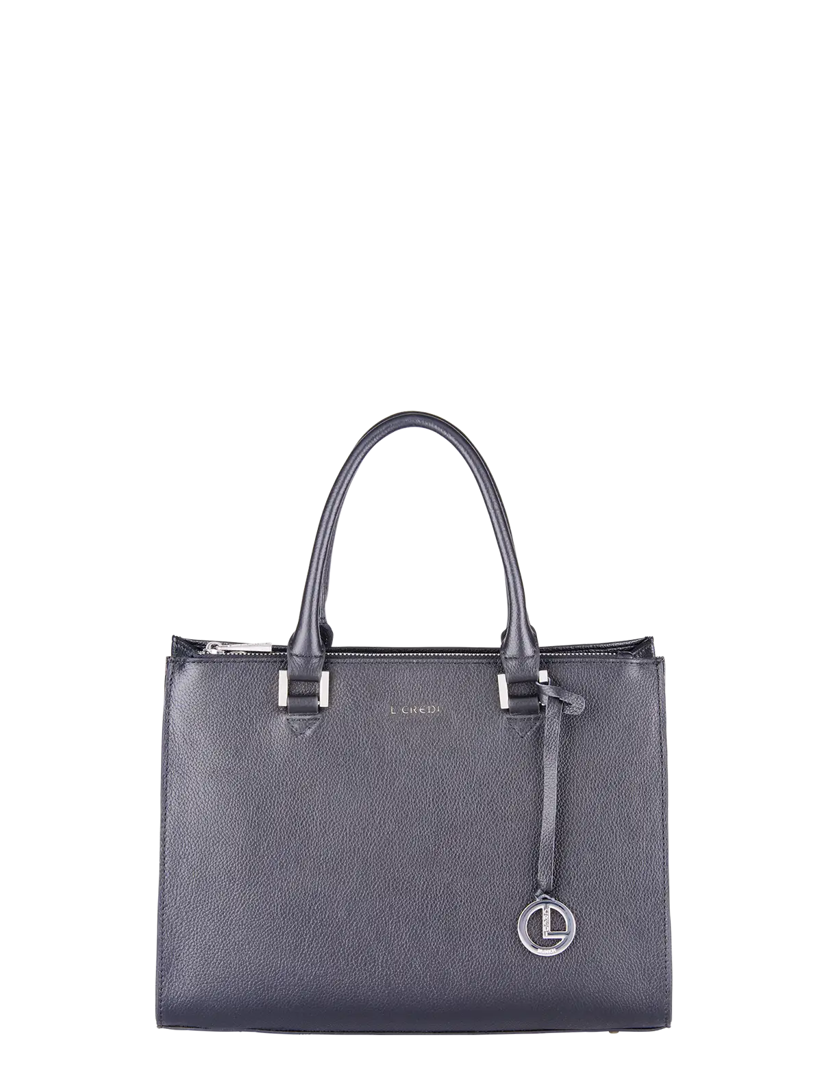 Elegant Black Leather Handbag