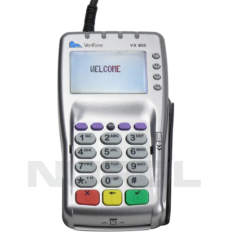 Card Payment Terminal with Welcome Message