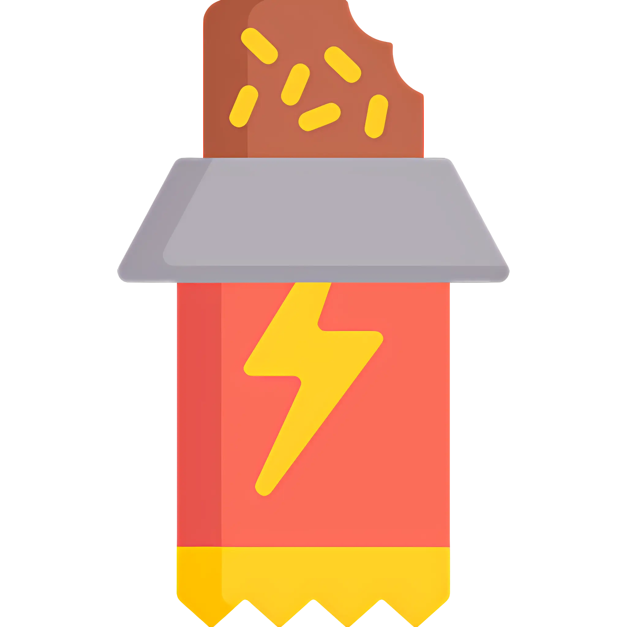 Chocolate Energy Bar Icon Design