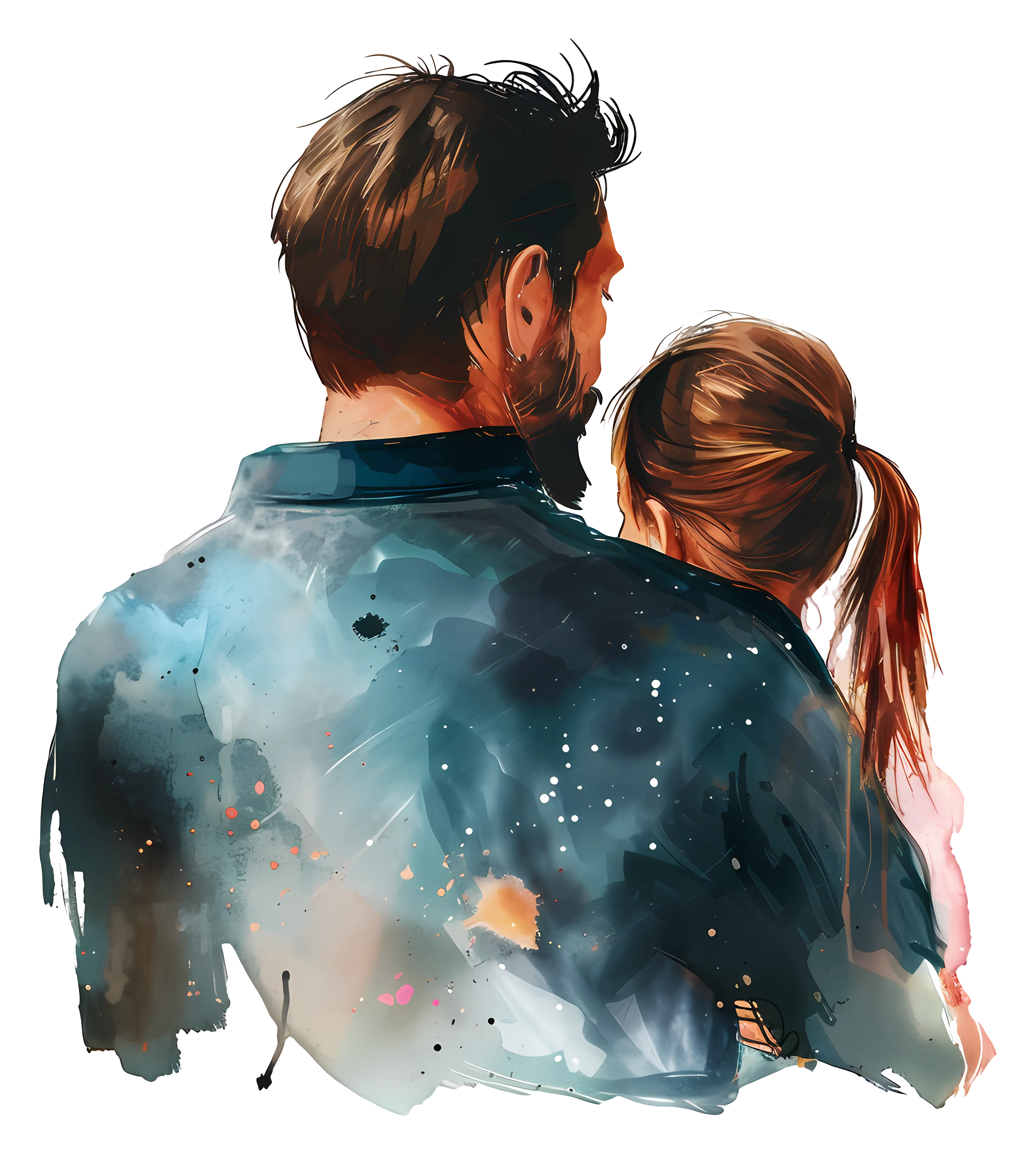 Father and Daughter Bonding Moment