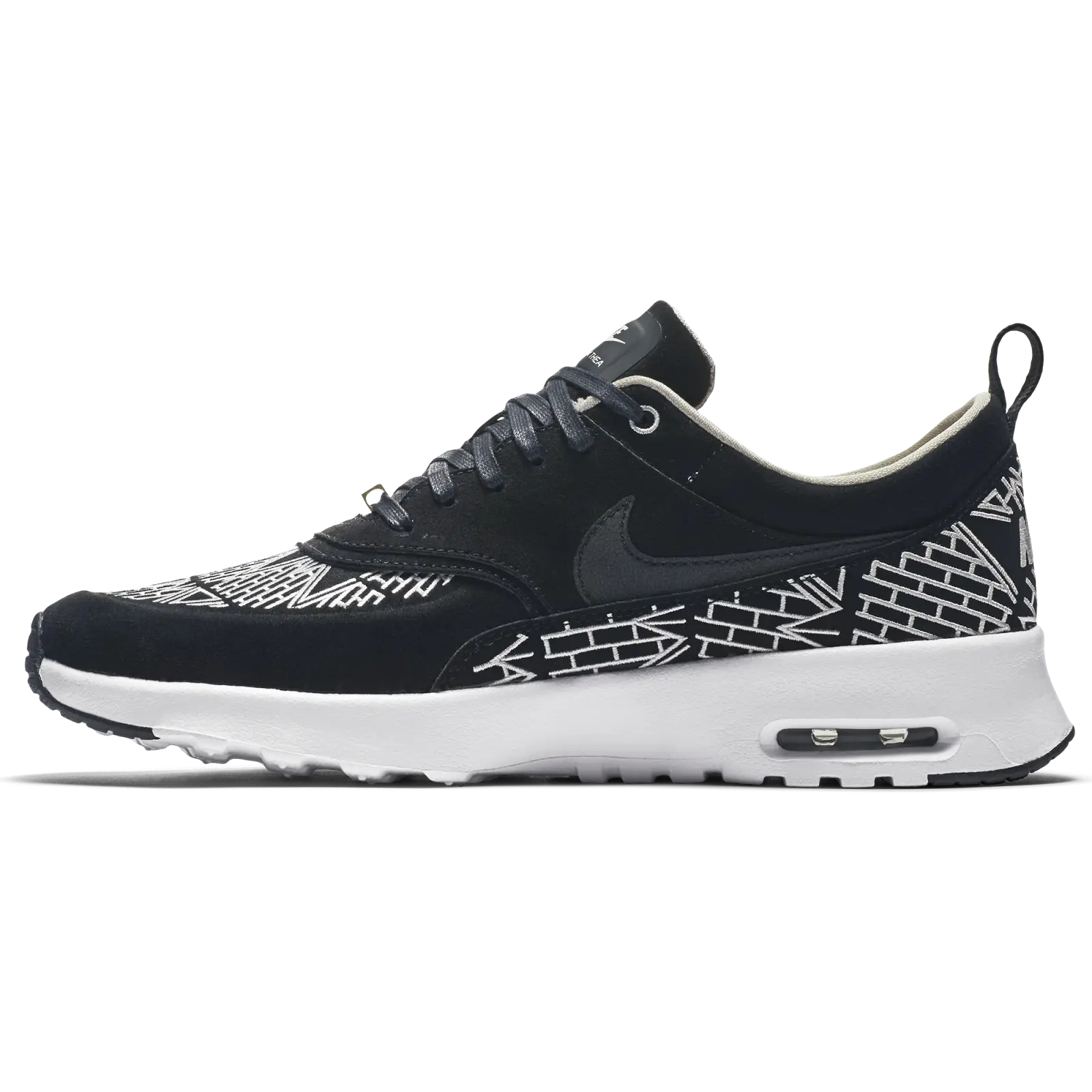 Black and White Patterned Sneaker