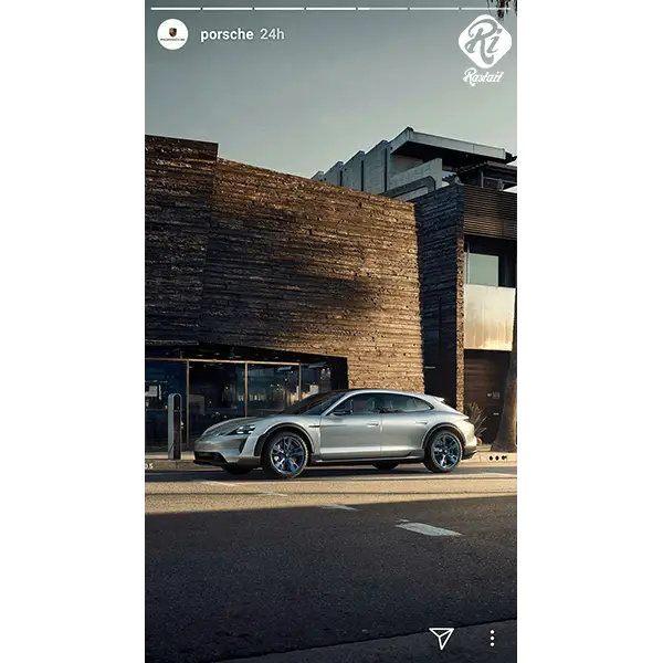 Luxury Porsche Car on Street