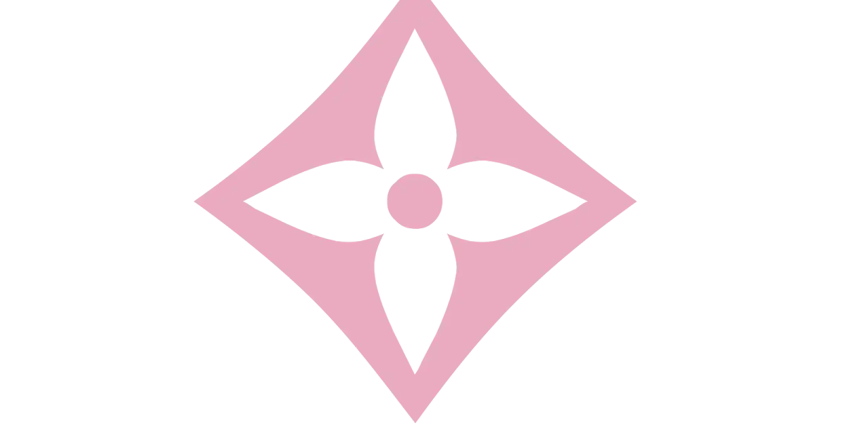 Pink Flower Symbol Design