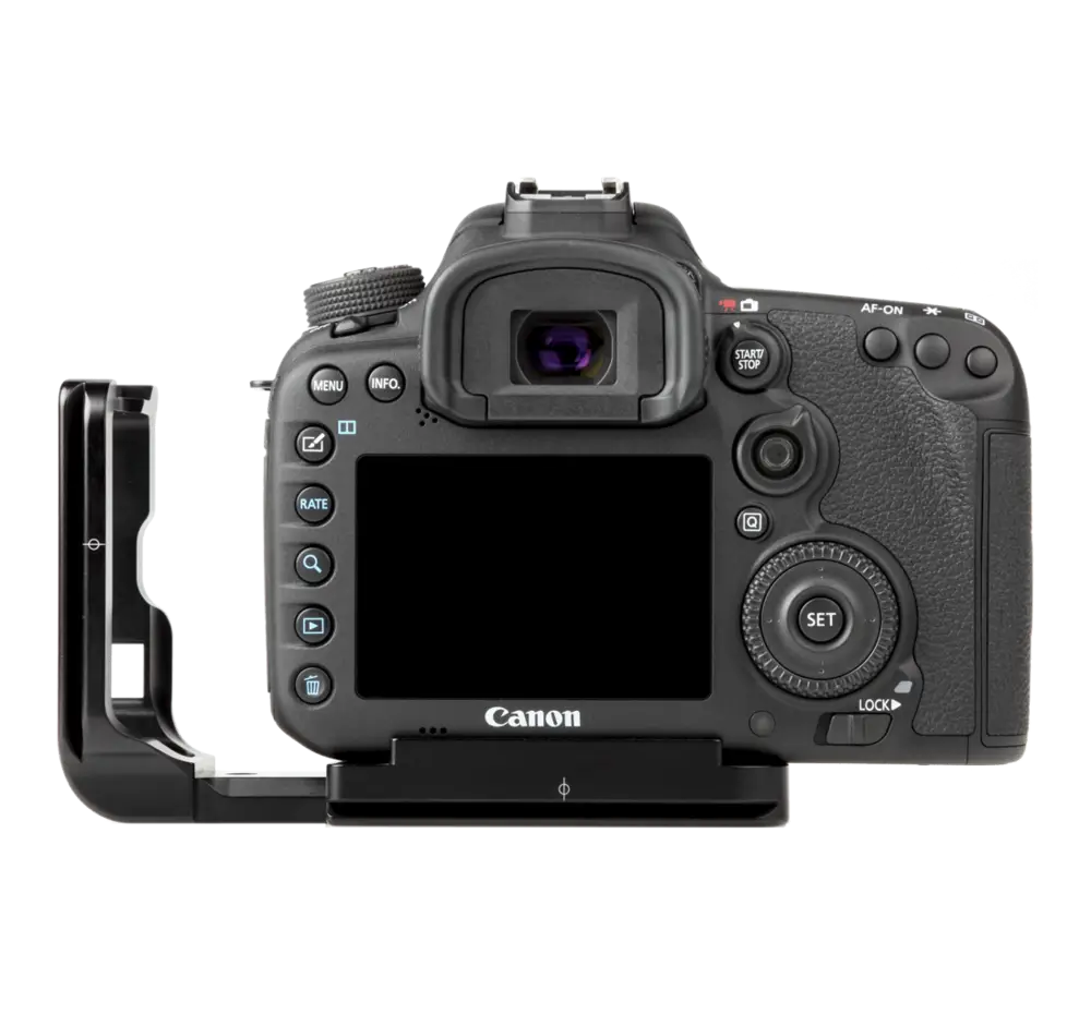 Back View of Professional DSLR Camera