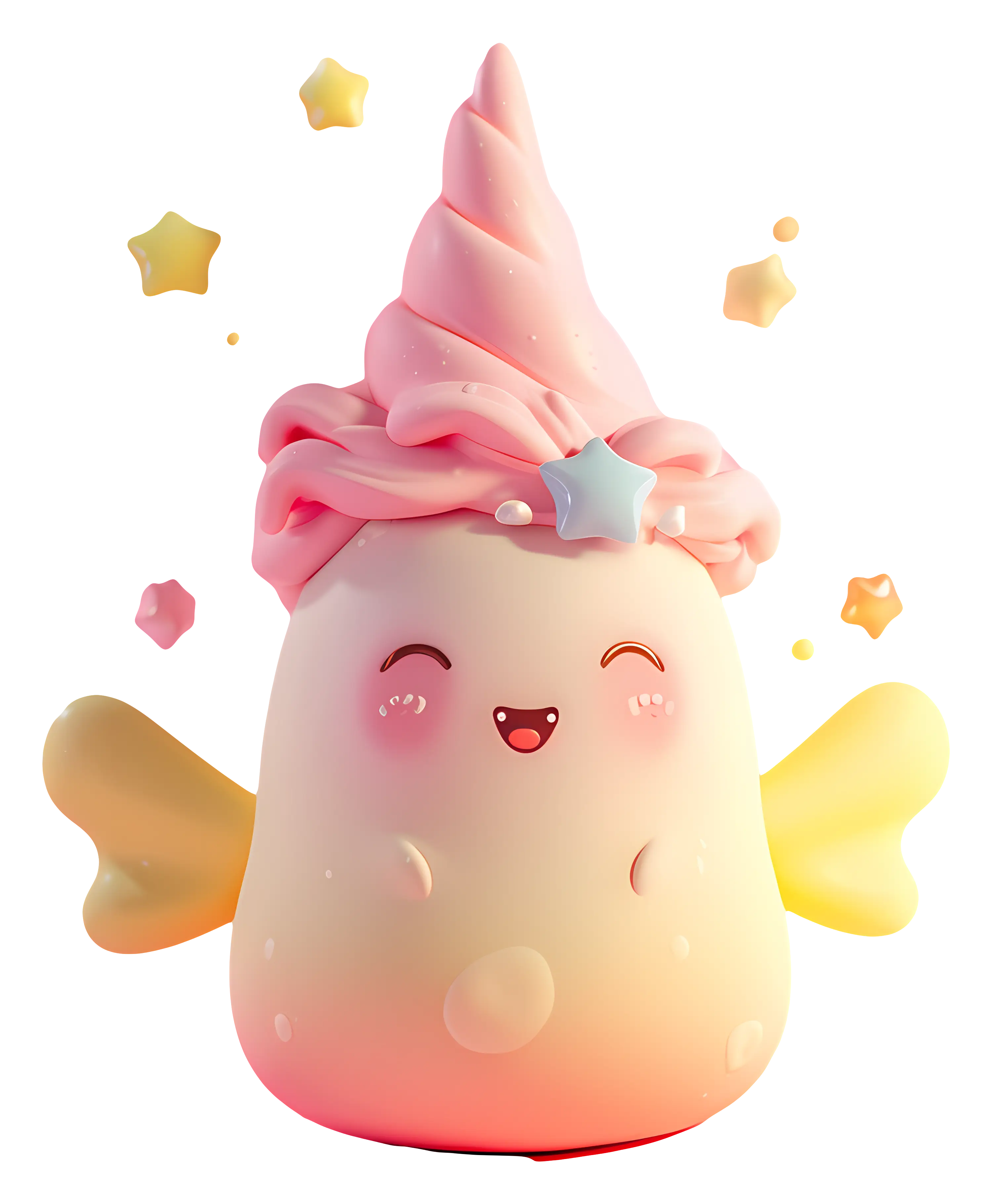 Happy Blob with Stars