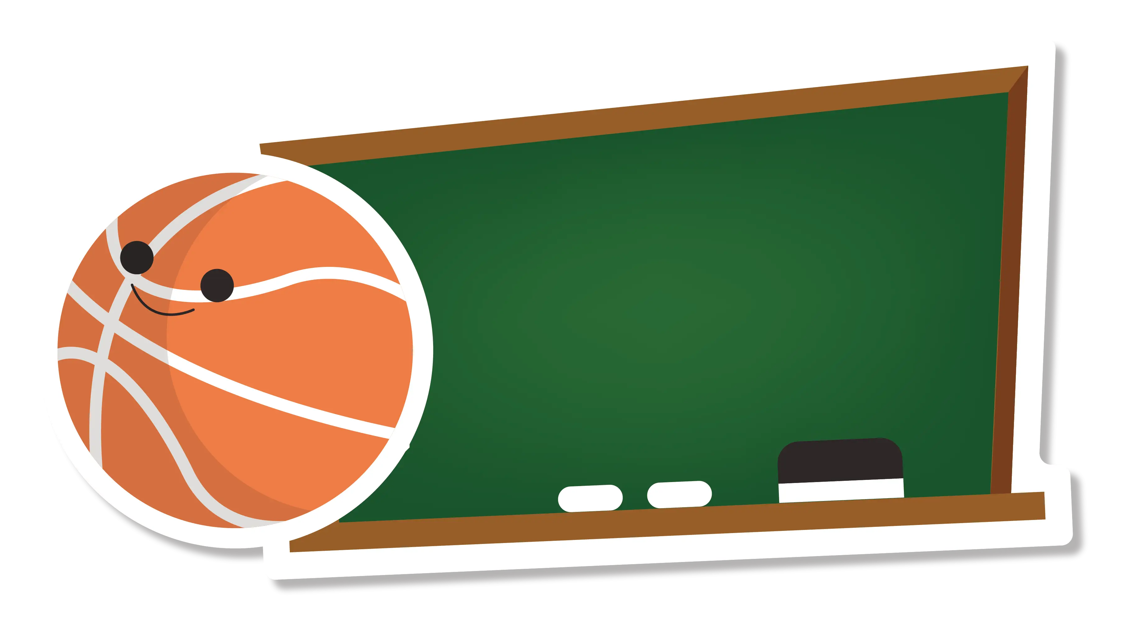 Basketball and Blackboard for Education