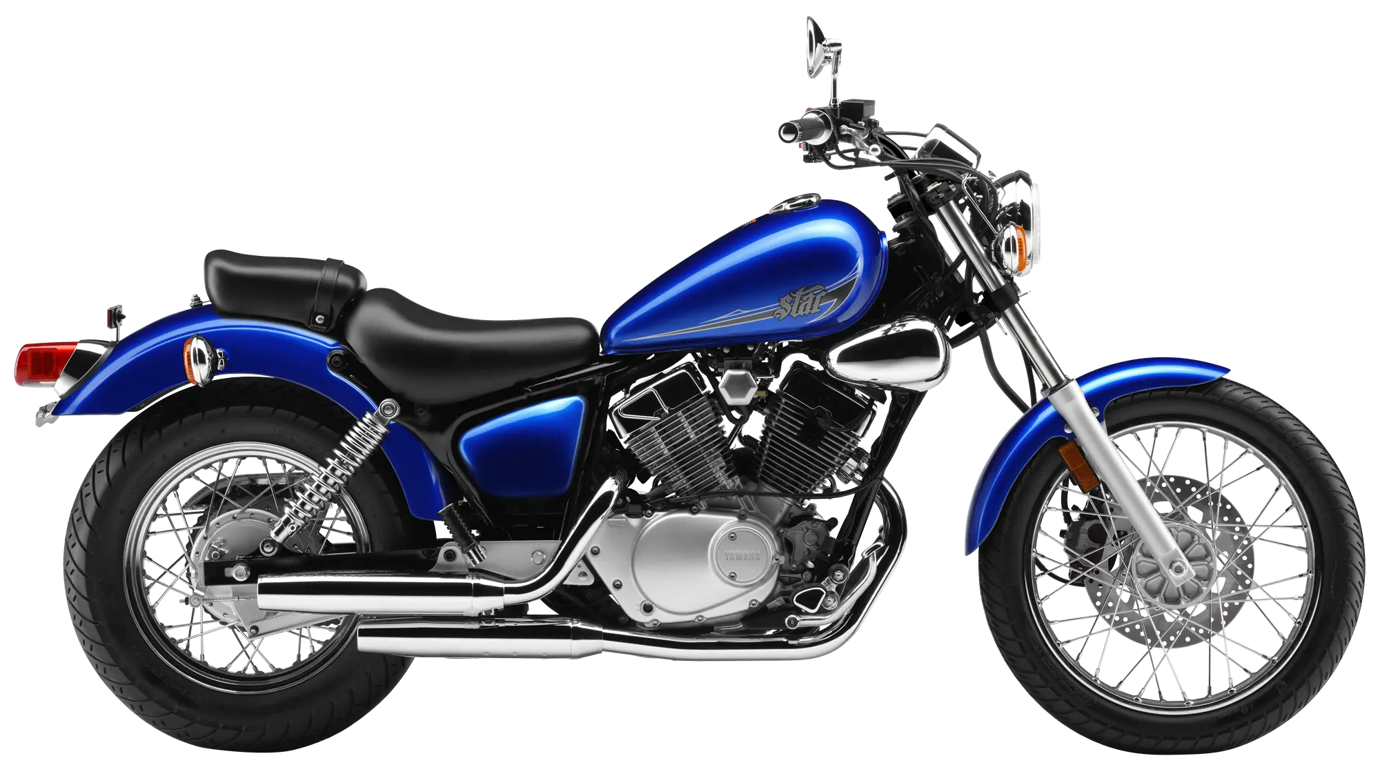 Blue Cruiser Motorcycle