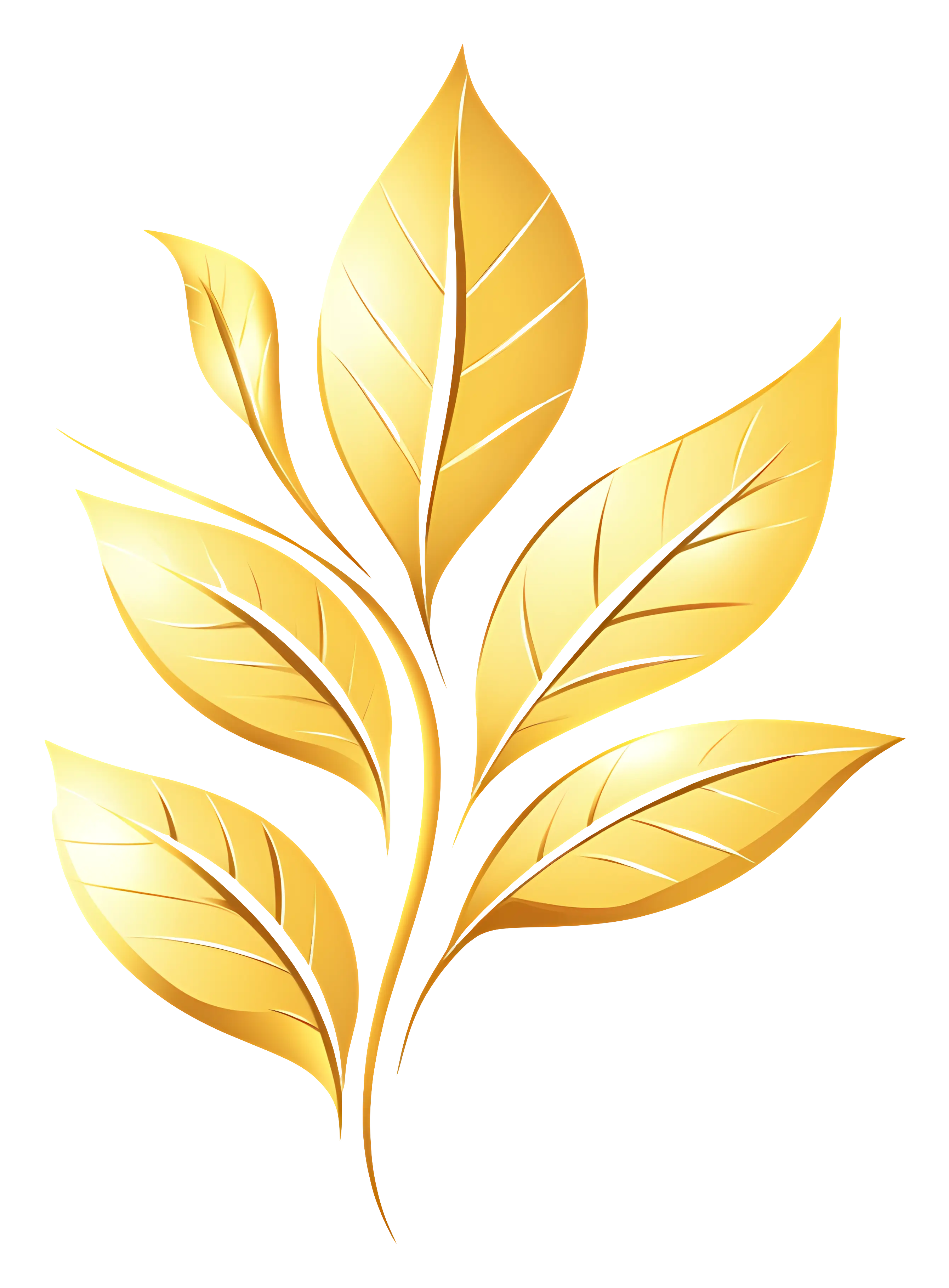 Elegant Golden Leaves Design