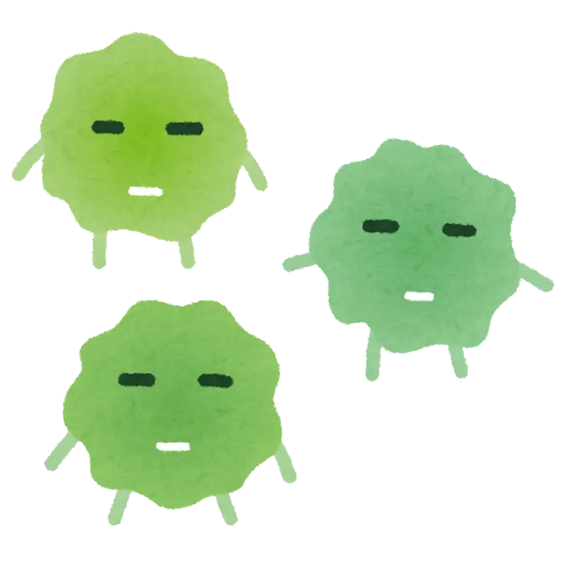 Green Bacteria Illustration