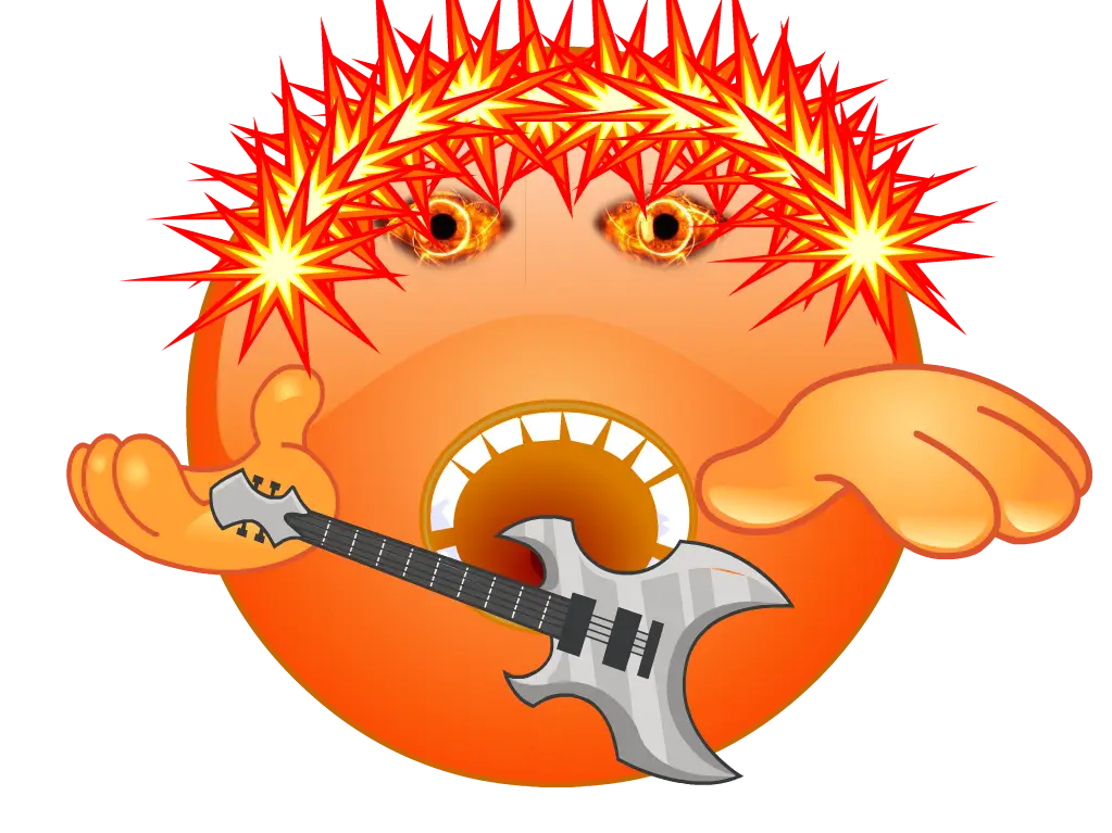 Rocking Emoji with Guitar