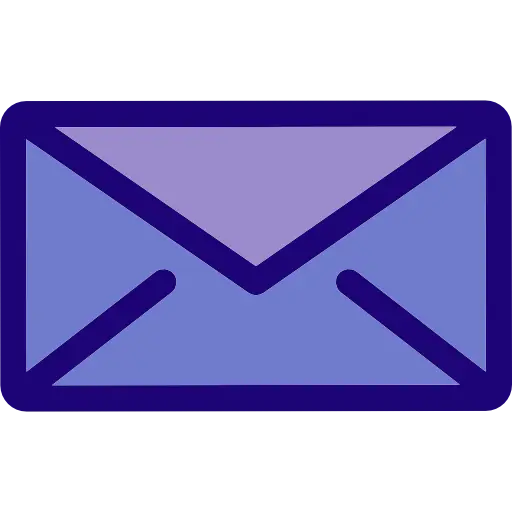 Blue Envelope Icon for Communication Usage