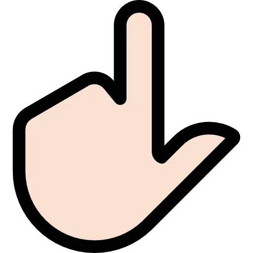 Pointing Hand Icon for UI Interaction